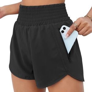 BMJL Women's Athletic Shorts High Waisted Running Short Pocket 2.5"